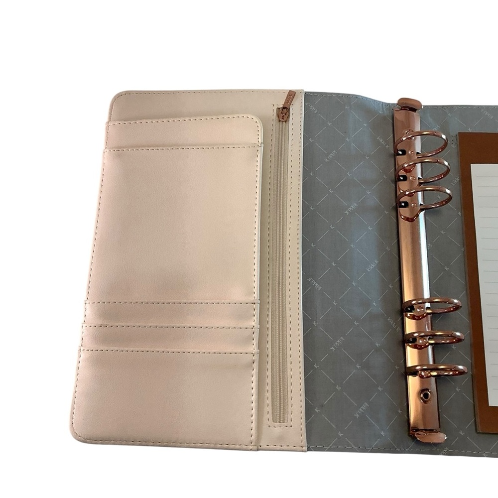 Kikki.k Planner A5 Blush Pink Quilted Vegan Rose Gold Ring Binder - Picture 6 of 12